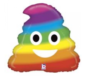 Balón Poo dúha