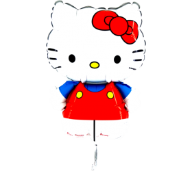 Balónik Hello Kitty č. mašľa - 35cm