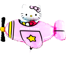 Balón Hello Kitty v lietadle