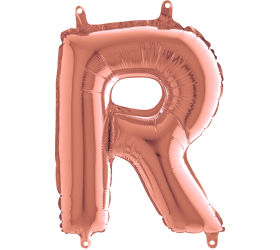 Balón písmeno R rose gold 35 cm