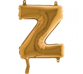 Balón písmeno Z zlaté 35 cm