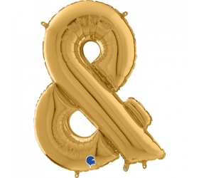 Balón písmeno & zlaté 66 cm