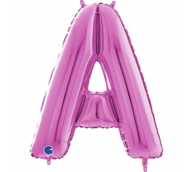 Balón písmeno A ružové 66 cm