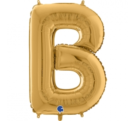 Balón písmeno B zlaté 66 cm