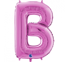 Balón písmeno B ružové 66 cm