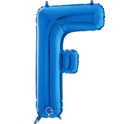 Balón písmeno F modré 66 cm