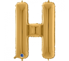 Balón písmeno H zlaté 66 cm