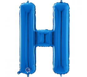 Balón písmeno H modré 66 cm