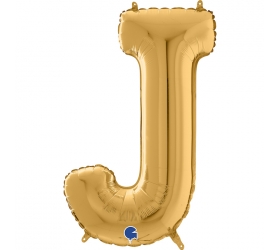 Balón písmeno J zlaté 66 cm