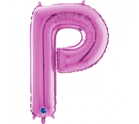 Balón písmeno P ružové 66 cm