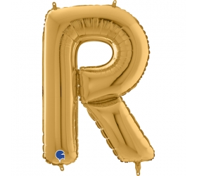 Balón písmeno R zlaté 66 cm