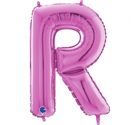 Balón písmeno R ružové 66 cm