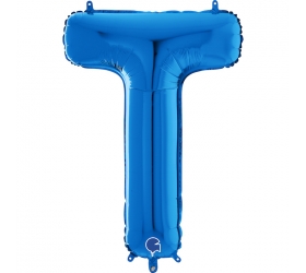 Balón písmeno T modré 66 cm