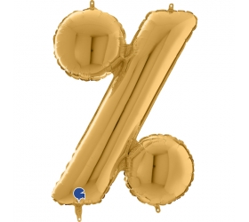 Balón Symbol % zlaté 100 cm