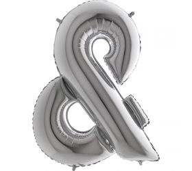 Balón Symbol & strieborné 100 cm