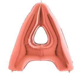 Balón písmeno A rose gold 100 cm