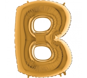 Balón písmeno B zlaté 100 cm