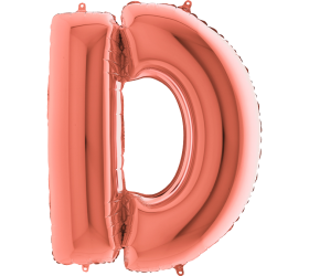 Balón písmeno D rose gold 100 cm