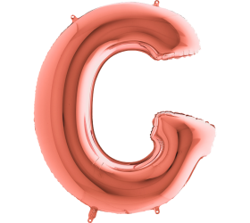 Balón písmeno G rose gold 100 cm