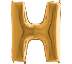 Balón písmeno H zlaté 100 cm