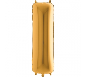 Balón písmeno I zlaté 100 cm