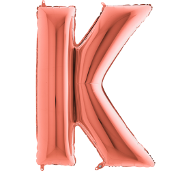 Balón písmeno K rose gold 100 cm