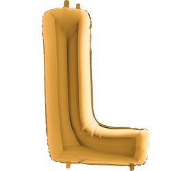 Balón písmeno L zlaté 100 cm