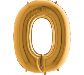 Balón písmeno O zlaté 100 cm