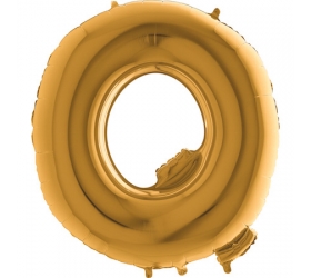 Balón písmeno Q zlaté 100 cm
