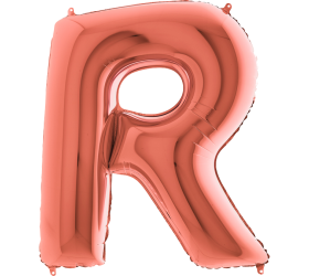 Balón písmeno R rose gold 100 cm