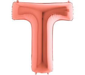 Balón písmeno T rose gold 100 cm