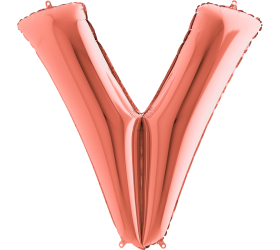 Balón písmeno V rose gold 100 cm