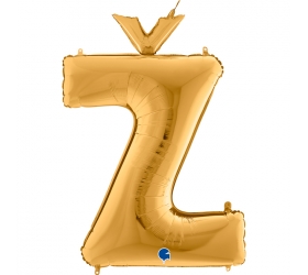 Balón písmeno Ž zlaté 100 cm