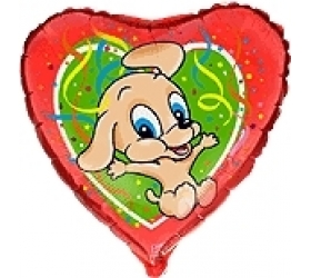 Balón Pes s konfetami