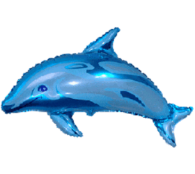 Balón Delfín - modrý