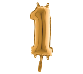 Balón číslo 1 zlaté 35 cm