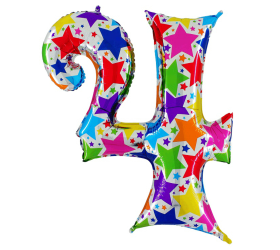 Balón číslo 4 hviezdy 100 cm