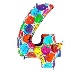 Balón číslo 4 párty 100 cm