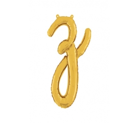 Balón písmeno malé zlaté Z script