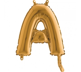 Balón písmeno A zlaté 35 cm