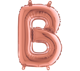 Balón písmeno B rose gold 35 cm