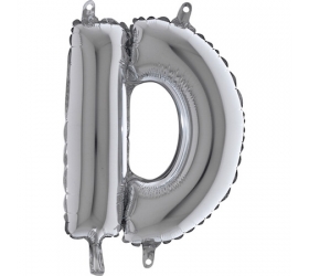 Balón písmeno D strieborné 35 cm