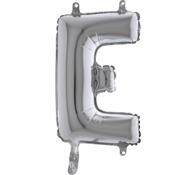 Balón písmeno E strieborné 35 cm