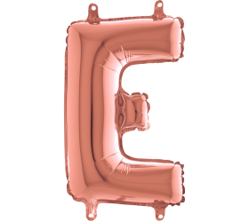 Balón písmeno E rose gold 35 cm