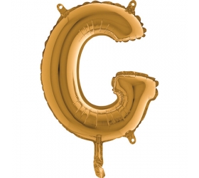 Balón písmeno G zlaté 35 cm