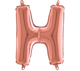 Balón písmeno H rose gold 35 cm