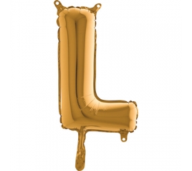 Balón písmeno L zlaté 35 cm