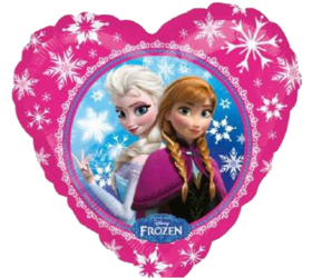 Balón Frozen Srdiečko ružové