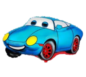 Balónik Auto Modré