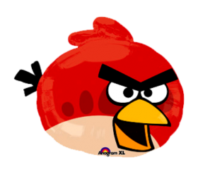 Balón Angry Birds červený